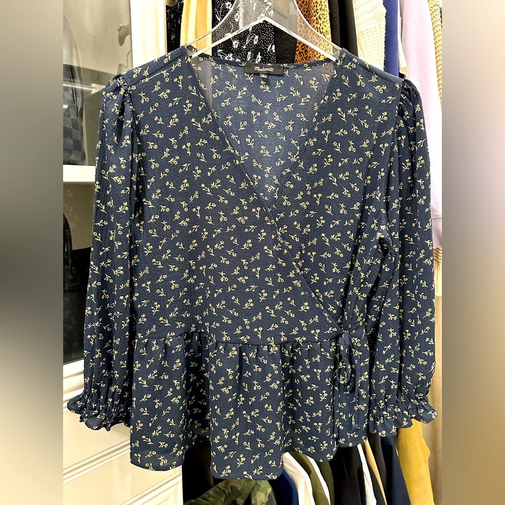 Madewell Floral Top